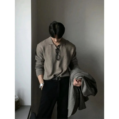 PUSAN MERINO POLO SWEATER