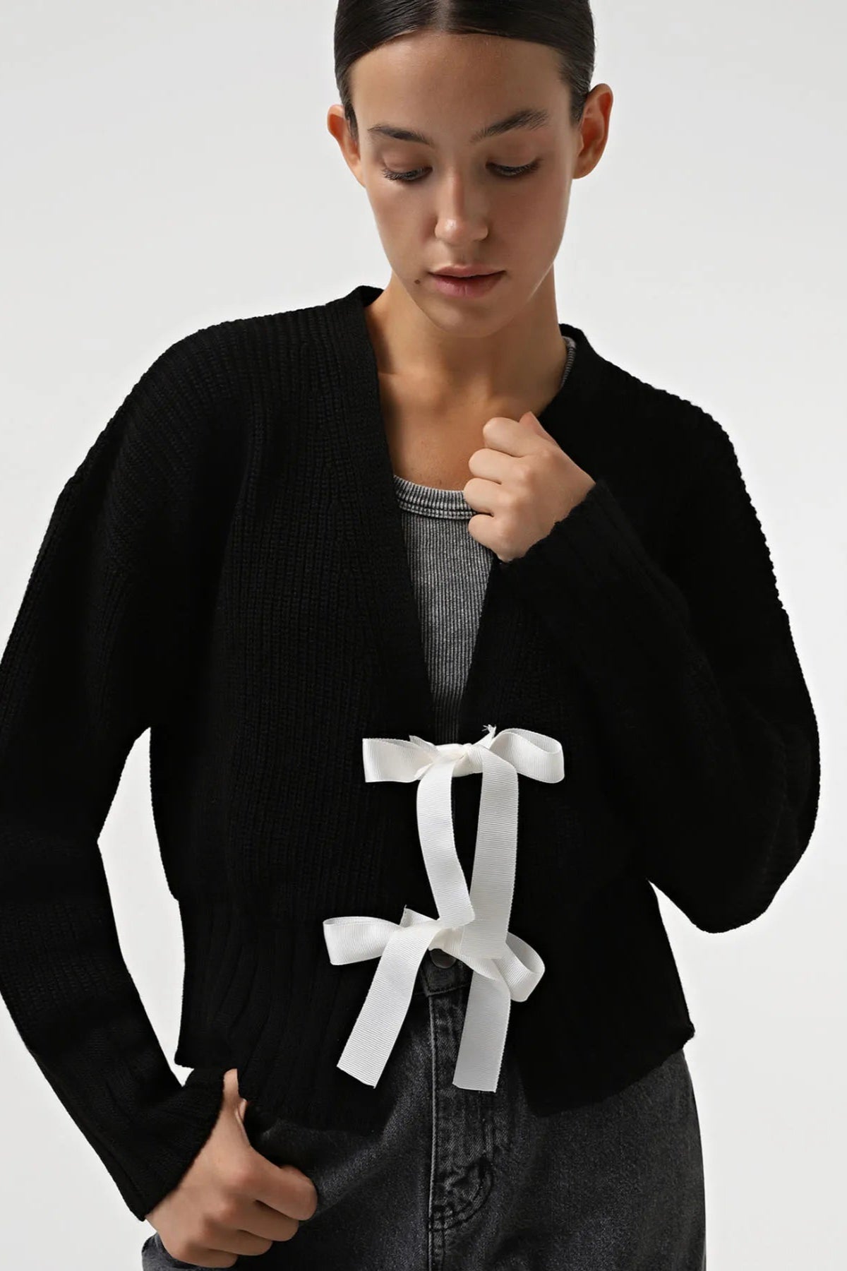 Elena-Mia's Tie Top Sweater