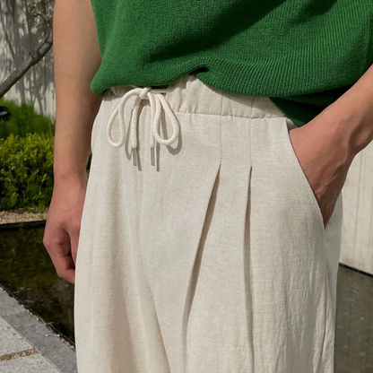 PAJU OLD MANU LINEN PANTS