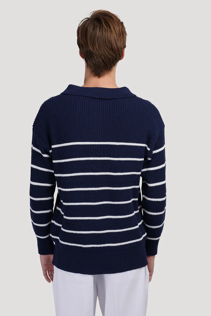 ANYANG KNIT HALF-ZIP SWEATER