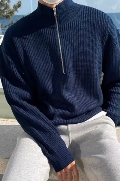 JEONJU HALF ZIP SWEATER