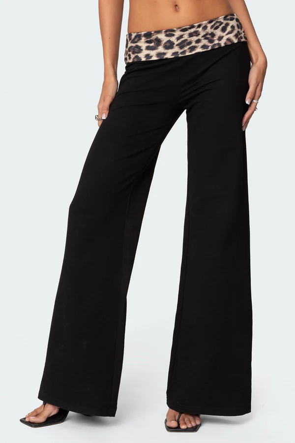 Leopard Flared Pants
