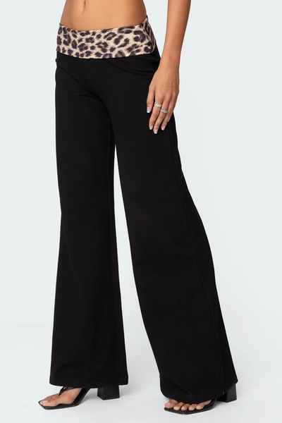 Leopard Flared Pants