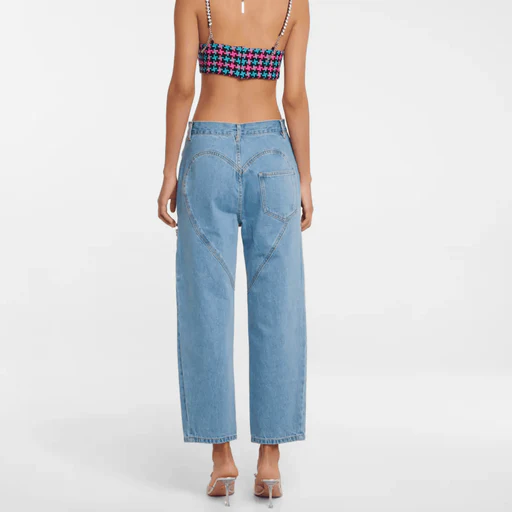 LIRIANA – CUTOUT HIGH-RISE JEANS