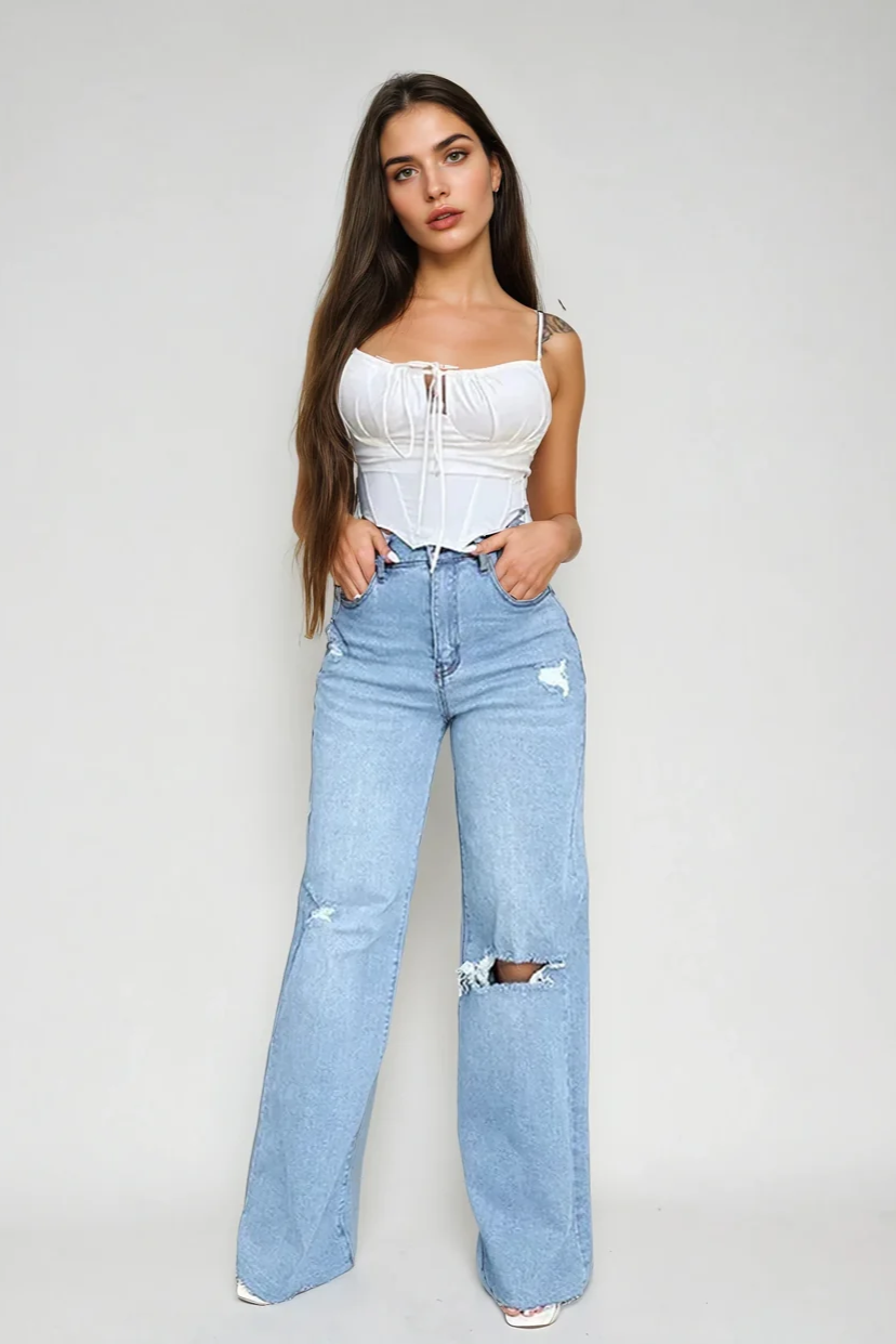 TALIA – HIGH WAIST WIDE LEG JEANS