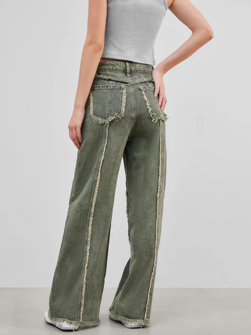 VERA – STREET STYLE PATCHED JEANS