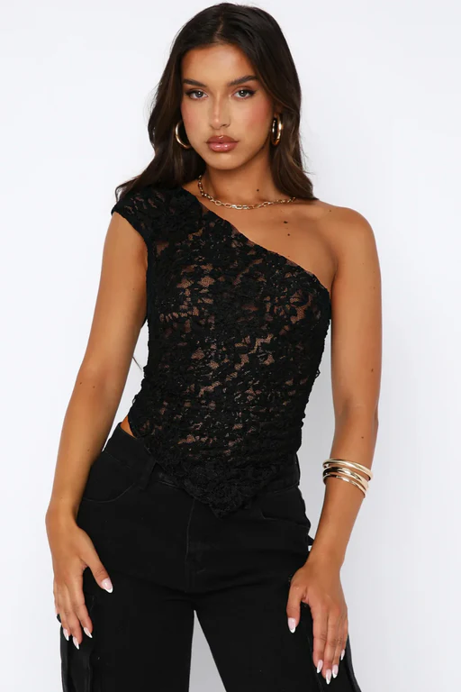 Lila Lace Top