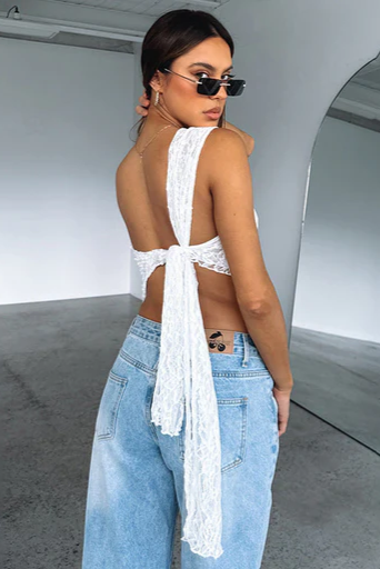 Lila Lace Top