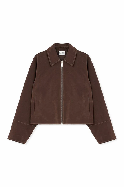 Valira – Faux Suede Zip Jacket
