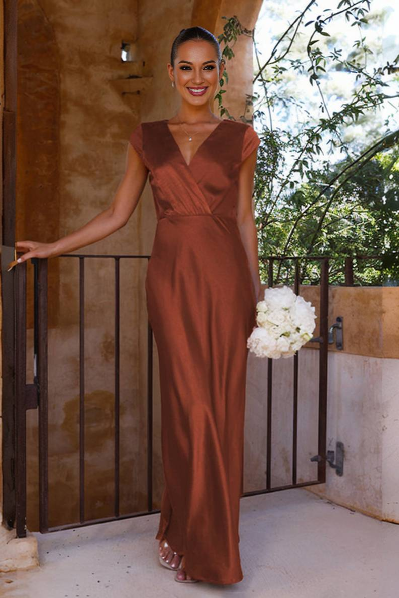 LORINA - Satin Mermaid Dress