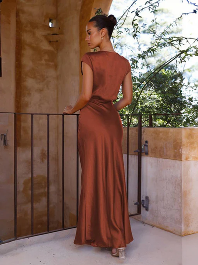 LORINA - Satin Mermaid Dress