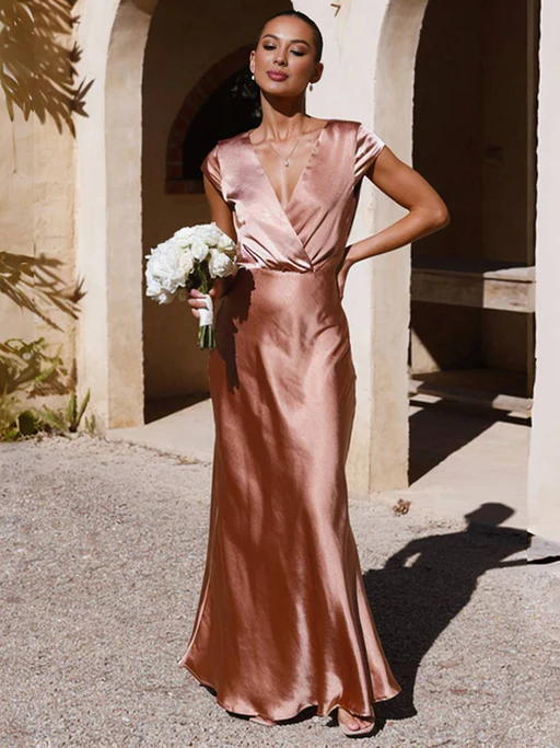 LORINA - Satin Mermaid Dress