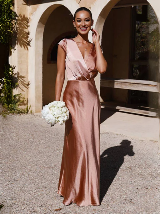 LORINA - Satin Mermaid Dress