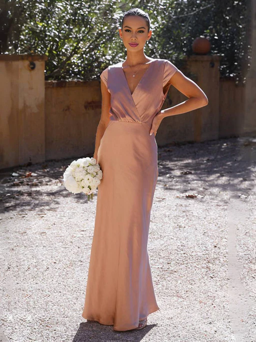 LORINA - Satin Mermaid Dress